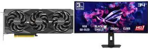 PNY GeForce RTX 5070 Ti OC PCI Express 5.0, 16GB GDDR7, DLSS 4.0 Graphics Card VCG5070T16TFXPB1-O ASUS ROG Strix 34 inch UltraWide QHD 2K 1440P 280Hz G-Sync Compatible HDR500 0.03ms USB-C OLED Curved Gaming Computer Monitor XG34WCDMS PNY GeForce RTX 5070 Ti OC PCI Express 5.0, 16GB GDDR7, DLSS 4.0 Graphics Card VCG5070T16TFXPB1-O ASUS ROG Strix 34 inch UltraWide QHD 2K 1440P 280Hz G-Sync Compatible HDR500 0.03ms USB-C OLED Curved Gaming Computer Monitor XG34WCDMS
