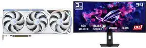 ASUS ROG Astral GeForce RTX 5090 Graphics Card ROG-ASTRAL-RTX5090-O32G-WHITE ASUS ROG Strix 34 inch UltraWide QHD 2K 1440P 280Hz G-Sync Compatible HDR500 0.03ms USB-C OLED Curved Gaming Computer Monitor XG34WCDMS ASUS ROG Astral GeForce RTX 5090 Graphics Card ROG-ASTRAL-RTX5090-O32G-WHITE ASUS ROG Strix 34 inch UltraWide QHD 2K 1440P 280Hz G-Sync Compatible HDR500 0.03ms USB-C OLED Curved Gaming Computer Monitor XG34WCDMS