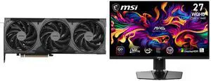 MSI Ventus GeForce RTX 5070 Ti Graphics Card 16G VENTUS 3X OC BLACK MSI 27" QHD 2K 1440P 360Hz FreeSync Premium Pro 0.03ms HDR400 USB-C OLED Gaming Monitor with Adjustable Stand for PC & Console Gaming MSI Ventus GeForce RTX 5070 Ti Graphics Card 16G VENTUS 3X OC BLACK MSI 27" QHD 2K 1440P 360Hz FreeSync Premium Pro 0.03ms HDR400 USB-C OLED Gaming Monitor with Adjustable Stand for PC & Console Gaming