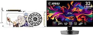 MSI GeForce RTX 5070 Ti Video Card GeForce RTX 5070 Ti 16G FRIEREN EDITION OC MSI 32 inch UHD 4K 240Hz with Nvidia G-Sync compatible 0.03ms 90W USB-C OLED Gaming Computer Monitor with Height Adjustable & Swivel Stand MPG 321URX QD-OLED MSI GeForce RTX 5070 Ti Video Card GeForce RTX 5070 Ti 16G FRIEREN EDITION OC MSI 32 inch UHD 4K 240Hz with Nvidia G-Sync compatible 0.03ms 90W USB-C OLED Gaming Computer Monitor with Height Adjustable & Swivel Stand MPG 321URX QD-OLED