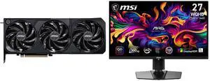 MSI SHADOW GeForce RTX 5080 Graphics Card 16G SHADOW 3X OC MSI 27" QHD 2K 1440P 360Hz FreeSync Premium Pro 0.03ms HDR400 USB-C OLED Gaming Monitor with Adjustable Stand for PC & Console Gaming MSI SHADOW GeForce RTX 5080 Graphics Card 16G SHADOW 3X OC MSI 27" QHD 2K 1440P 360Hz FreeSync Premium Pro 0.03ms HDR400 USB-C OLED Gaming Monitor with Adjustable Stand for PC & Console Gaming