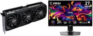 MSI GeForce RTX 5080 Video Card RTX 5080 16G VENTUS 3X OC BLACK MSI 27 inch QHD 2K 1440P 360Hz with FreeSync Premium Pro 0.03ms HDR400 USB-C OLED Gaming Computer Monitor with Height Adjustable, Pivot, Swivel & Tilt Stand PC & Console Gaming MSI GeForce RTX 5080 Video Card RTX 5080 16G VENTUS 3X OC BLACK MSI 27 inch QHD 2K 1440P 360Hz with FreeSync Premium Pro 0.03ms HDR400 USB-C OLED Gaming Computer Monitor with Height Adjustable, Pivot, Swivel & Tilt Stand PC & Console Gaming