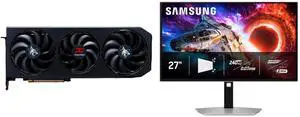 PowerColor Hellhound RX 9070 GRE 12G-L/OC Graphics Card & SAMSUNG Odyssey 27" UHD 4K 240Hz FreeSync Premium Pro HDR400 USB-C OLED Gaming Monitor, Height Adjustable, Pivot, Swivel, Tilt Stand LS27HG802SNXZA PowerColor Hellhound RX 9070 GRE 12G-L/OC Graphics Card & SAMSUNG Odyssey 27" UHD 4K 240Hz FreeSync Premium Pro HDR400 USB-C OLED Gaming Monitor, Height Adjustable, Pivot, Swivel, Tilt Stand LS27HG802SNXZA