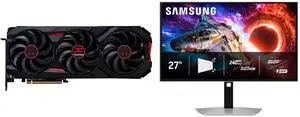 PowerColor RED DEVIL RX 9070 XT 16GB GDDR6 PCIe 5.0 Graphics Card RX9070XT 16G-E/OC SAMSUNG Odyssey 27" UHD 4K 240Hz FreeSync Premium Pro HDR400 USB-C OLED Gaming Monitor Adjustable Stand LS27HG802SNXZA PowerColor RED DEVIL RX 9070 XT 16GB GDDR6 PCIe 5.0 Graphics Card RX9070XT 16G-E/OC SAMSUNG Odyssey 27" UHD 4K 240Hz FreeSync Premium Pro HDR400 USB-C OLED Gaming Monitor Adjustable Stand LS27HG802SNXZA