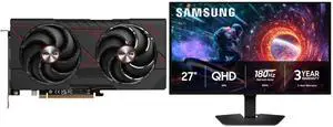 SAPPHIRE PULSE Radeon RX 9060 XT Graphics Card 11350-03-20G Samsung Odyssey G50SF 27" QHD 2K 1440P 180Hz NVIDIA G-Sync Compatible 0.03ms HDR10 OLED Gaming Computer Monitor with Height Adjustable, Swivel, Pivot & Tilt Stand LS27FG500SNXZA SAPPHIRE PULSE Radeon RX 9060 XT Graphics Card 11350-03-20G Samsung Odyssey G50SF 27" QHD 2K 1440P 180Hz NVIDIA G-Sync Compatible 0.03ms HDR10 OLED Gaming Computer Monitor with Height Adjustable, Swivel, Pivot & Tilt Stand LS27FG500SNXZA