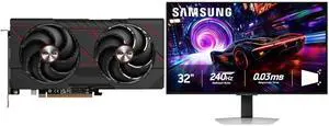 SAPPHIRE PULSE Radeon RX 9060 XT Graphics Card 11350-03-20G Samsung Odyssey G8 32" UHD 4K 240Hz FreeSync & G-Sync 0.03ms HDR400 OLED Gaming Monitor with Adjustable Stand LS32FG810SNXZA SAPPHIRE PULSE Radeon RX 9060 XT Graphics Card 11350-03-20G Samsung Odyssey G8 32" UHD 4K 240Hz FreeSync & G-Sync 0.03ms HDR400 OLED Gaming Monitor with Adjustable Stand LS32FG810SNXZA