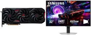 PowerColor RED DEVIL Radeon RX 9070 GRE Graphics Card RX9070GRE 12G-E/OC Samsung Odyssey G8 32" UHD 4K 240Hz FreeSync & G-Sync 0.03ms HDR400 OLED Gaming Monitor with Adjustable Stand LS32FG810SNXZA PowerColor RED DEVIL Radeon RX 9070 GRE Graphics Card RX9070GRE 12G-E/OC Samsung Odyssey G8 32" UHD 4K 240Hz FreeSync & G-Sync 0.03ms HDR400 OLED Gaming Monitor with Adjustable Stand LS32FG810SNXZA
