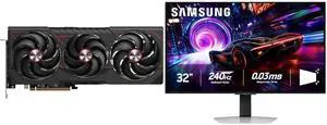 SAPPHIRE PULSE Radeon RX 9070 XT Graphics Card 11348-03-20G Samsung Odyssey G8 32" UHD 4K 240Hz FreeSync & G-Sync 0.03ms HDR400 OLED Gaming Monitor with Adjustable Stand LS32FG810SNXZA SAPPHIRE PULSE Radeon RX 9070 XT Graphics Card 11348-03-20G Samsung Odyssey G8 32" UHD 4K 240Hz FreeSync & G-Sync 0.03ms HDR400 OLED Gaming Monitor with Adjustable Stand LS32FG810SNXZA