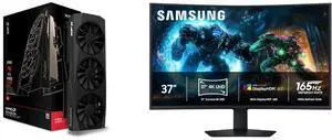 XFX Quicksilver AMD Radeon RX 9070 XT 16GB GDDR6 HDMI 3xDP, AMD RDNA 4 RX-97TQICKBA SAMSUNG Odyssey G75F 37" UHD 4K 165Hz FreeSync Pro 1ms HDR600 Curved Gaming Monitor, Height Adjustable, Swivel & Tilt Stand LS37FG75DENXZA XFX Quicksilver AMD Radeon RX 9070 XT 16GB GDDR6 HDMI 3xDP, AMD RDNA 4 RX-97TQICKBA SAMSUNG Odyssey G75F 37" UHD 4K 165Hz FreeSync Pro 1ms HDR600 Curved Gaming Monitor, Height Adjustable, Swivel & Tilt Stand LS37FG75DENXZA