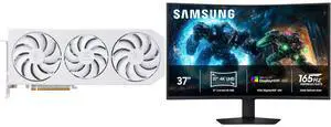 PowerColor Hellhound Radeon RX 9070 XT 16GB GDDR6 Graphics Card & Samsung Odyssey G75F 37" UHD 4K 165Hz 1ms HDR600 Curved Gaming Monitor with FreeSync, Height Adjustable, Swivel & Tilt Stand LS37FG75DENXZA PowerColor Hellhound Radeon RX 9070 XT 16GB GDDR6 Graphics Card & Samsung Odyssey G75F 37" UHD 4K 165Hz 1ms HDR600 Curved Gaming Monitor with FreeSync, Height Adjustable, Swivel & Tilt Stand LS37FG75DENXZA