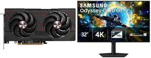 SAPPHIRE PULSE Radeon RX 9060 XT Graphics Card 11350-03-20G SAMSUNG ODYSSEY G7 32" UHD 4K 165Hz Full HD 330Hz FreeSync & G-SYNC HDR400 OLED Gaming Monitor with Adjustable Stand LS32HG732SNXZA SAPPHIRE PULSE Radeon RX 9060 XT Graphics Card 11350-03-20G SAMSUNG ODYSSEY G7 32" UHD 4K 165Hz Full HD 330Hz FreeSync & G-SYNC HDR400 OLED Gaming Monitor with Adjustable Stand LS32HG732SNXZA