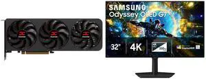 PowerColor Reaper RX 9070 GRE Graphics Card RX9070GRE 12G-A & SAMSUNG ODYSSEY G7 32" UHD 4K 165Hz Full HD 330Hz FreeSync Pro & G-SYNC HDR400 OLED Gaming Monitor with Adjustable Stand LS32HG732SNXZA PowerColor Reaper RX 9070 GRE Graphics Card RX9070GRE 12G-A & SAMSUNG ODYSSEY G7 32" UHD 4K 165Hz Full HD 330Hz FreeSync Pro & G-SYNC HDR400 OLED Gaming Monitor with Adjustable Stand LS32HG732SNXZA