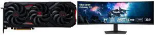 PowerColor RED DEVIL RX 9070 GRE Graphics Card RX9070GRE 12G-E/OC & SAMSUNG Odyssey G9 49" DUAL QHD 240Hz FreeSync Pro 1ms HDR1000 Curved Gaming Monitor with Adjustable Stand LS49CG954ENXZA PowerColor RED DEVIL RX 9070 GRE Graphics Card RX9070GRE 12G-E/OC & SAMSUNG Odyssey G9 49" DUAL QHD 240Hz FreeSync Pro 1ms HDR1000 Curved Gaming Monitor with Adjustable Stand LS49CG954ENXZA