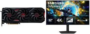 PowerColor RED DEVIL RX 9070 XT 16GB GDDR6 PCIe 5.0 Graphics Card RX9070XT 16G-E/OC & SAMSUNG ODYSSEY G7 32" UHD 4K 165Hz 330Hz FreeSync/G-SYNC HDR400 OLED Gaming Monitor LS32HG732SNXZA PowerColor RED DEVIL RX 9070 XT 16GB GDDR6 PCIe 5.0 Graphics Card RX9070XT 16G-E/OC & SAMSUNG ODYSSEY G7 32" UHD 4K 165Hz 330Hz FreeSync/G-SYNC HDR400 OLED Gaming Monitor LS32HG732SNXZA