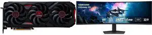 PowerColor RED DEVIL Radeon RX 9070 XT 16GB GDDR6 PCIe 5.0 Graphics Card RX9070XT 16G-E/OC SAMSUNG Odyssey G9 49" DUAL QHD 240Hz FreeSync Pro 1ms HDR1000 Curved Gaming Monitor with Adjustable Stand LS49CG954ENXZA PowerColor RED DEVIL Radeon RX 9070 XT 16GB GDDR6 PCIe 5.0 Graphics Card RX9070XT 16G-E/OC SAMSUNG Odyssey G9 49" DUAL QHD 240Hz FreeSync Pro 1ms HDR1000 Curved Gaming Monitor with Adjustable Stand LS49CG954ENXZA
