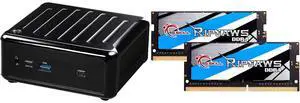 ASRock NUC BOX-1340P/D4 Mini-PC (Intel 13th Gen i5-1340P, 2x 2.5Gb LAN, Quad display, TPM 2.0) with G.SKILL Ripjaws 32GB (2x16GB) DDR4 3200 SO-DIMM Memory Model F4-3200C22D-32GRS ASRock NUC BOX-1340P/D4 Mini-PC (Intel 13th Gen i5-1340P, 2x 2.5Gb LAN, Quad display, TPM 2.0) with G.SKILL Ripjaws 32GB (2x16GB) DDR4 3200 SO-DIMM Memory Model F4-3200C22D-32GRS