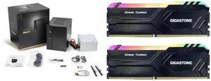 ASRock DESKMEET B760W/B/BB/BOX/US Barebone System Gigastone GST Game Pro RGB 32GB (2 x 16GB) 288-Pin PC RAM DDR4 3200 (PC4 25600) Memory (Desktop Memory) Model DDR4-3200-16U-2-GST-RGB-GameTurbo-Black ASRock DESKMEET B760W/B/BB/BOX/US Barebone System Gigastone GST Game Pro RGB 32GB (2 x 16GB) 288-Pin PC RAM DDR4 3200 (PC4 25600) Memory (Desktop Memory) Model DDR4-3200-16U-2-GST-RGB-GameTurbo-Black