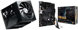 TRYX TURRIS 620 CPU Air Cooler 5.0" IPS Screen 280w TDP Dual Tower with Display, KANALI ROTA Fans for Intel LGA1851/1700 & AMD AM5 ASUS TUF GAMING B550-PLUS WIFI II AM4 ATX Motherboard TRYX TURRIS 620 CPU Air Cooler 5.0" IPS Screen 280w TDP Dual Tower with Display, KANALI ROTA Fans for Intel LGA1851/1700 & AMD AM5 ASUS TUF GAMING B550-PLUS WIFI II AM4 ATX Motherboard