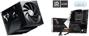 TRYX TURRIS 620 CPU Air Cooler 5.0" IPS Screen 280w TDP Dual Tower with Display, KANALI ROTA Fans for Intel LGA1851/1700 & AMD AM5 MSI PRO B850-S WIFI6E Motherboard, ATX - Supports AMD Ryzen 9000/8000/7000, DDR5, PCIe 4.0, M.2 Gen5, Wi-Fi 6 TRYX TURRIS 620 CPU Air Cooler 5.0" IPS Screen 280w TDP Dual Tower with Display, KANALI ROTA Fans for Intel LGA1851/1700 & AMD AM5 MSI PRO B850-S WIFI6E Motherboard, ATX - Supports AMD Ryzen 9000/8000/7000, DDR5, PCIe 4.0, M.2 Gen5, Wi-Fi 6