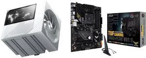 TRYX TURRIS 620 CPU Air Cooler White 5.0" IPS Screen 280w TDP Dual Tower with Display KANALI Rail-Mounted ROTA Intel LGA1851/1700 & AMD AM5 ASUS TUF GAMING B550-PLUS WIFI II AM4 ATX Motherboard TRYX TURRIS 620 CPU Air Cooler White 5.0" IPS Screen 280w TDP Dual Tower with Display KANALI Rail-Mounted ROTA Intel LGA1851/1700 & AMD AM5 ASUS TUF GAMING B550-PLUS WIFI II AM4 ATX Motherboard