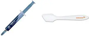 ARCTIC MX-4 (4 g) - Premium Performance Thermal Paste for all processors (CPU, GPU - PC, PS4, XBOX), very high thermal conductivity, long durability, safe application, non-conductive, non-capacitive and AAAwave Thermal Paste Spreader - Spatula for Applying and Spreading Thermal Paste or Liquid Metal on CPU, GPU and Heatsinks ARCTIC MX-4 (4 g) - Premium Performance Thermal Paste for all processors (CPU, GPU - PC, PS4, XBOX), very high thermal conductivity, long durability, safe application, non-conductive, non-capacitive and AAAwave Thermal Paste Spreader - Spatula for Applying and Spreading Thermal Paste or Liquid Metal on CPU, GPU and Heatsinks