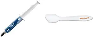ARCTIC MX-4 -Thermal Compound Paste - Carbon Based High Performance - Heatsink Paste - Thermal Compound CPU for All Coolers, Thermal Interface Material - High Durability - 45 Grams and AAAwave Thermal Paste Spreader - Spatula for Applying and Spreading Thermal Paste or Liquid Metal on CPU, GPU and Heatsinks ARCTIC MX-4 -Thermal Compound Paste - Carbon Based High Performance - Heatsink Paste - Thermal Compound CPU for All Coolers, Thermal Interface Material - High Durability - 45 Grams and AAAwave Thermal Paste Spreader - Spatula for Applying and Spreading Thermal Paste or Liquid Metal on CPU, GPU and Heatsinks