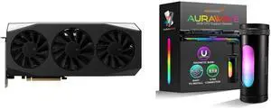 XFX Mercury Radeon RX 9060 XT 16GB GDDR6 PCI Express 5.0 x16 ATX Graphics Card RX-96TMERCBA and AAAwave AURAWAVE GPU Support Bracket, Anti-Sag Video Card Holder, Adjustable Height GPU Bracket with Magnet Base, 5V 3PIN ARGB Graphics Card Brace Support 67-110mm (Black) XFX Mercury Radeon RX 9060 XT 16GB GDDR6 PCI Express 5.0 x16 ATX Graphics Card RX-96TMERCBA and AAAwave AURAWAVE GPU Support Bracket, Anti-Sag Video Card Holder, Adjustable Height GPU Bracket with Magnet Base, 5V 3PIN ARGB Graphics Card Brace Support 67-110mm (Black)