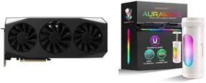 XFX Mercury Radeon RX 9060 XT 16GB GDDR6 PCI Express 5.0 x16 ATX Graphics Card RX-96TMERCBA and AAAwave AURAWAVE GPU Support Bracket, Anti-Sag Video Card Holder, Adjustable Height GPU Bracket with Magnet Base, 5V 3PIN ARGB Graphics Card Brace Support 67-110mm (White) XFX Mercury Radeon RX 9060 XT 16GB GDDR6 PCI Express 5.0 x16 ATX Graphics Card RX-96TMERCBA and AAAwave AURAWAVE GPU Support Bracket, Anti-Sag Video Card Holder, Adjustable Height GPU Bracket with Magnet Base, 5V 3PIN ARGB Graphics Card Brace Support 67-110mm (White)