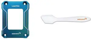 AAAwave LGA1700 CPU Contact Frame, Anti-Bending Fixing Bracket for Intel 12th/13th/14th Gen, Even Pressure CPU Guard, Aluminum Alloy Blue Contact Frame with Screwdriver (Blue) and AAAwave Thermal Paste Spreader - Spatula for Applying and Spreading Thermal Paste or Liquid Metal on CPU, GPU and Heatsinks AAAwave LGA1700 CPU Contact Frame, Anti-Bending Fixing Bracket for Intel 12th/13th/14th Gen, Even Pressure CPU Guard, Aluminum Alloy Blue Contact Frame with Screwdriver (Blue) and AAAwave Thermal Paste Spreader - Spatula for Applying and Spreading Thermal Paste or Liquid Metal on CPU, GPU and Heatsinks