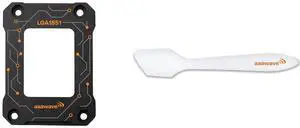 AAAwave LGA1851 CPU Contact Frame, Anti-Bending Fixing Bracket for Intel 15th Gen & Core Ultra Series 200 CPUs, Optimized Contact Pressure, Easy Installation, All Aluminum Alloy Frame (Black) and AAAwave Thermal Paste Spreader - Spatula for Applying and Spreading Thermal Paste or Liquid Metal on CPU, GPU and Heatsinks AAAwave LGA1851 CPU Contact Frame, Anti-Bending Fixing Bracket for Intel 15th Gen & Core Ultra Series 200 CPUs, Optimized Contact Pressure, Easy Installation, All Aluminum Alloy Frame (Black) and AAAwave Thermal Paste Spreader - Spatula for Applying and Spreading Thermal Paste or Liquid Metal on CPU, GPU and Heatsinks