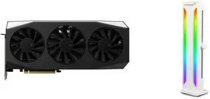 XFX Mercury Radeon RX 9060 XT 16GB GDDR6 PCI Express 5.0 x16 ATX Graphics Card RX-96TMERCBA and AAAwave AAAGPUBRKT-RGB-WH A-RGB GPU Support Bracket, 5V 3 PIN Adjustable Height GPU Brace with Magnet base (White) XFX Mercury Radeon RX 9060 XT 16GB GDDR6 PCI Express 5.0 x16 ATX Graphics Card RX-96TMERCBA and AAAwave AAAGPUBRKT-RGB-WH A-RGB GPU Support Bracket, 5V 3 PIN Adjustable Height GPU Brace with Magnet base (White)