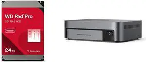 WD Red Pro 24TB 7200 RPM 512MB Cache SATA 6.0Gb/s 3.5" HD OEM -WD241KFGX UGREEN NASync DXP480T Plus, All-Flash Thunderbolt 4 NAS Intel® 10-Core i5 CPU (Up to 4.40 GHz), 8GB DDR5, 4x M.2 PCIe Slots, 1x 10GbE, (Diskless) WD Red Pro 24TB 7200 RPM 512MB Cache SATA 6.0Gb/s 3.5" HD OEM -WD241KFGX UGREEN NASync DXP480T Plus, All-Flash Thunderbolt 4 NAS Intel® 10-Core i5 CPU (Up to 4.40 GHz), 8GB DDR5, 4x M.2 PCIe Slots, 1x 10GbE, (Diskless)