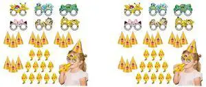 36 Pcs Pokemon Birthday Party Supplies - Pokemon Party Paper Hat Glasses & Pokemon Blowout Toys for Pikachu Party Favors Supplies 36 Pcs Pokemon Birthday Party Supplies - Pokemon Party Paper Hat Glasses & Pokemon Blowout Toys for Pikachu Party Favors Supplies