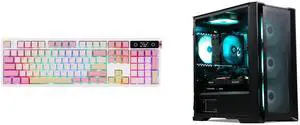 EPOMAKER TH108 PRO Mechanical Keyboard, Wireless, 10000mAh, Hot Swap, RGB (Pink, Sea Salt Silent) MXZ Gaming PC, AMD Ryzen 7 7800X3D, RTX 4070 Super, 16GB DDR5, 1TB SSD, B650, 6RGB Fans, Windows 11 Pro, Gamer Desktop Computer EPOMAKER TH108 PRO Mechanical Keyboard, Wireless, 10000mAh, Hot Swap, RGB (Pink, Sea Salt Silent) MXZ Gaming PC, AMD Ryzen 7 7800X3D, RTX 4070 Super, 16GB DDR5, 1TB SSD, B650, 6RGB Fans, Windows 11 Pro, Gamer Desktop Computer