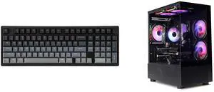 EPOMAKER Galaxy100 Lite QMK/VIA Gaming Keyboard, 8000mAh, Numpad, 1800 Aluminum, USB-C/BT/2.4Ghz, Hot-Swap, Black, Wisteria Linear Switch. MXZ Gaming PC, AMD Ryzen 5 7500F, RTX 4070, 16GB DDR5, 1TB NVME, 5 RGB Fans, Windows 11 Pro. EPOMAKER Galaxy100 Lite QMK/VIA Gaming Keyboard, 8000mAh, Numpad, 1800 Aluminum, USB-C/BT/2.4Ghz, Hot-Swap, Black, Wisteria Linear Switch. MXZ Gaming PC, AMD Ryzen 5 7500F, RTX 4070, 16GB DDR5, 1TB NVME, 5 RGB Fans, Windows 11 Pro.