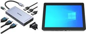 Melelink USB C Docking Station: Dual HDMI, Displayport, VGA, 100W PD, 3 USB2.0, 8-in-1 for Dell, HP, Lenovo. HIGOLEPC F3APL-8: 8" Mini PC Tablet, Intel N4200, 4GB RAM, 64GB, Windows 10 Melelink USB C Docking Station: Dual HDMI, Displayport, VGA, 100W PD, 3 USB2.0, 8-in-1 for Dell, HP, Lenovo. HIGOLEPC F3APL-8: 8" Mini PC Tablet, Intel N4200, 4GB RAM, 64GB, Windows 10
