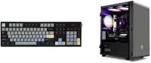 EPOMAKER TH108 PRO Mechanical Keyboard, Wireless, 10000mAh, Hot Swap, RGB (Black, Creamy Jade) MXZ Gaming PC, AMD Ryzen 5 5600, RTX 4060, 16GB DDR4, 1TB SSD, 6 RGB Fans, Win 11 Pro (R5 5600| RTX 4060) EPOMAKER TH108 PRO Mechanical Keyboard, Wireless, 10000mAh, Hot Swap, RGB (Black, Creamy Jade) MXZ Gaming PC, AMD Ryzen 5 5600, RTX 4060, 16GB DDR4, 1TB SSD, 6 RGB Fans, Win 11 Pro (R5 5600| RTX 4060)