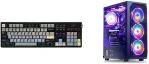EPOMAKER TH108 PRO Mechanical Keyboard, Wireless, 10000mAh, Hot Swap, RGB (Black, Creamy Jade) MXZ Gaming PC AMD Ryzen 5 5500, GeForce RTX 4060, 16GB DDR4, 1TB SSD, 6 RGB Fans, WIFI, Win 11 Pro (R5 5500|RTX4060) EPOMAKER TH108 PRO Mechanical Keyboard, Wireless, 10000mAh, Hot Swap, RGB (Black, Creamy Jade) MXZ Gaming PC AMD Ryzen 5 5500, GeForce RTX 4060, 16GB DDR4, 1TB SSD, 6 RGB Fans, WIFI, Win 11 Pro (R5 5500|RTX4060)