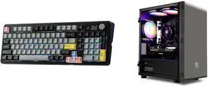 EPOMAKER TH99 PRO 96% Mechanical Keyboard: Screen, Knob, 10000mAh, 2.4Ghz/BT, Hot Swap, RGB, PBT Keycap, Wireless for PC/Mac (Black, Sea Salt Silent). MXZ Gaming PC: AMD Ryzen 5 5600, RTX 4060, 16GB DDR4, 1TB SSD, 6RGB Fans, Win 11 Pro. EPOMAKER TH99 PRO 96% Mechanical Keyboard: Screen, Knob, 10000mAh, 2.4Ghz/BT, Hot Swap, RGB, PBT Keycap, Wireless for PC/Mac (Black, Sea Salt Silent). MXZ Gaming PC: AMD Ryzen 5 5600, RTX 4060, 16GB DDR4, 1TB SSD, 6RGB Fans, Win 11 Pro.
