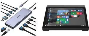 Melelink USB C Docking Station, 14-in-1 Triple Display Hub with 2 HDMI 4K, DisplayPort, PD Charging, Ethernet, 6 USB C&A Ports, SD/TF, for Dell/HP HIGOLE F6 10.1" MINI AIO PC WINDOWS 11 Pro 4GB/64GB Melelink USB C Docking Station, 14-in-1 Triple Display Hub with 2 HDMI 4K, DisplayPort, PD Charging, Ethernet, 6 USB C&A Ports, SD/TF, for Dell/HP HIGOLE F6 10.1" MINI AIO PC WINDOWS 11 Pro 4GB/64GB