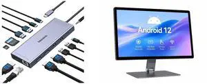 Melelink USB C Docking Station Dual Monitor, 14 in 1 Triple Display Hub with 2 HDMI 4K, DisplayPort, PD Charging, Ethernet, 6 USB Ports, SD/TF, for Dell/HP HIGOLE 15.6" Android 12 Tablet PC, FHD Touchscreen, HDMI 2.0, WiFi, BT 4.2, Fanless Melelink USB C Docking Station Dual Monitor, 14 in 1 Triple Display Hub with 2 HDMI 4K, DisplayPort, PD Charging, Ethernet, 6 USB Ports, SD/TF, for Dell/HP HIGOLE 15.6" Android 12 Tablet PC, FHD Touchscreen, HDMI 2.0, WiFi, BT 4.2, Fanless