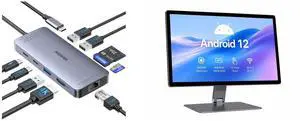 Melelink USB C Hub Ethernet, 9-in-1 Adapter with HDMI 4K@30Hz, 100W PD, Gigabit RJ45, SD/TF Reader, USB A&C 3.0, USB-C Dock for Mac, Dell, Lenovo, HP HIGOLE 15.6" Android 12 Tablet PC, RK3399 4GB/64GB, FHD Touchscreen, HDMI 2.0, WiFi, BT 4. Melelink USB C Hub Ethernet, 9-in-1 Adapter with HDMI 4K@30Hz, 100W PD, Gigabit RJ45, SD/TF Reader, USB A&C 3.0, USB-C Dock for Mac, Dell, Lenovo, HP HIGOLE 15.6" Android 12 Tablet PC, RK3399 4GB/64GB, FHD Touchscreen, HDMI 2.0, WiFi, BT 4.