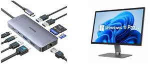 Melelink USB C Hub Ethernet, 9-in-1 Adapter with HDMI 4K@30Hz, 100W PD, Gigabit RJ45, SD/TF Reader, USB A&C 3.0, USB-C Dock for Mac, Dell, Lenovo, HP HIGOLEPC 15.6" Desktop, Win 11 Pro N5095 Tablet, HDMI 2.0, WiFi 5, Bluetooth 5.0 Melelink USB C Hub Ethernet, 9-in-1 Adapter with HDMI 4K@30Hz, 100W PD, Gigabit RJ45, SD/TF Reader, USB A&C 3.0, USB-C Dock for Mac, Dell, Lenovo, HP HIGOLEPC 15.6" Desktop, Win 11 Pro N5095 Tablet, HDMI 2.0, WiFi 5, Bluetooth 5.0