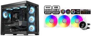 PCCOOLER CPS C3 T700 PC Case, Dual-Chamber Mid-Tower ATX, High-Airflow, Tempered Glass Panels, Black (Fans Not Included) PCCOOLER CPS DA360 Pro ARGB AIO CPU Cooler, 360mm Radiator, 270° Display, ARGB, Intel LGA 1851/1700/1200/115X & AMD AM5 PCCOOLER CPS C3 T700 PC Case, Dual-Chamber Mid-Tower ATX, High-Airflow, Tempered Glass Panels, Black (Fans Not Included) PCCOOLER CPS DA360 Pro ARGB AIO CPU Cooler, 360mm Radiator, 270° Display, ARGB, Intel LGA 1851/1700/1200/115X & AMD AM5