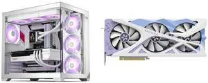 PCCOOLER CPS C3 T700 Dual-Chamber Mid-Tower ATX Case, High-Airflow, Tempered Glass Panels, White (Fans Not Included) Yeston Sakura Nvidia GeForce RTX 5070Ti 16GB GDDR7 256bit Gaming GPU PCI-Express 5.0 DLSS4.5 Ray Tracing VR Ready PCCOOLER CPS C3 T700 Dual-Chamber Mid-Tower ATX Case, High-Airflow, Tempered Glass Panels, White (Fans Not Included) Yeston Sakura Nvidia GeForce RTX 5070Ti 16GB GDDR7 256bit Gaming GPU PCI-Express 5.0 DLSS4.5 Ray Tracing VR Ready