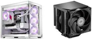 PCCOOLER CPS C3 T700 PC Case, Dual-Chamber Mid-Tower ATX, High-Airflow, BTF Motherboard, Tempered Glass Panels, White (Fans Not Included) PCCOOLER CPS RT720 TC CPU Cooler, 7 Heat Pipes, 270W TDP, Hydraulic Bearing, Intel & AMD Compatible, B PCCOOLER CPS C3 T700 PC Case, Dual-Chamber Mid-Tower ATX, High-Airflow, BTF Motherboard, Tempered Glass Panels, White (Fans Not Included) PCCOOLER CPS RT720 TC CPU Cooler, 7 Heat Pipes, 270W TDP, Hydraulic Bearing, Intel & AMD Compatible, B