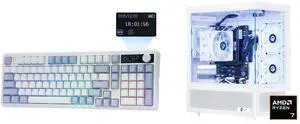 EPOMAKER TH99 PRO 96% Mechanical Keyboard: Screen, Knob, 10000mAh, 2.4Ghz/BT, Hot Swap, RGB, PBT Keycap, Wireless for PC/Mac (Blue&White, Creamy Jade). NINGMEI Lumishore Gaming PC: AMD Ryzen 7 5700G, 16GB DDR4, 1TB SSD, Windows 11, WiFi EPOMAKER TH99 PRO 96% Mechanical Keyboard: Screen, Knob, 10000mAh, 2.4Ghz/BT, Hot Swap, RGB, PBT Keycap, Wireless for PC/Mac (Blue&White, Creamy Jade). NINGMEI Lumishore Gaming PC: AMD Ryzen 7 5700G, 16GB DDR4, 1TB SSD, Windows 11, WiFi