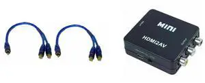 Idealforce 2-Pack 12-Inch RCA Y Splitter Cable, 1 Male to 2 Female Audio Adapter Connector. Perfect for connecting subwoofers, amplifiers, home theater systems, TVs, DVD players, gaming consoles, mixe and Idealforce HDMI to RCA Converter Adapter, 1080P Downscaling with 3RCA AV Output for Xbox, PC, DVD, to Older TV/Monitor. Popular keywords: HDMI to AV converter, RCA adapter Idealforce 2-Pack 12-Inch RCA Y Splitter Cable, 1 Male to 2 Female Audio Adapter Connector. Perfect for connecting subwoofers, amplifiers, home theater systems, TVs, DVD players, gaming consoles, mixe and Idealforce HDMI to RCA Converter Adapter, 1080P Downscaling with 3RCA AV Output for Xbox, PC, DVD, to Older TV/Monitor. Popular keywords: HDMI to AV converter, RCA adapter