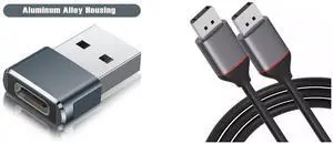 Idealforce 6-Pack USB-C Female to USB-A Male Adapter, USB 3.1 Type C Port to USB 3.0 Converter. Connect new phones, tablets, or laptops to drives, keyboards and Idealforce 6.6ft DisplayPort to DisplayPort Cable DP Male to Male, supports 4K/8K @60Hz, HDR, and features secure latches. Compatible with gaming PCs, monitors, graphics cards (NVIDIA, AMD), Dell, HP Idealforce 6-Pack USB-C Female to USB-A Male Adapter, USB 3.1 Type C Port to USB 3.0 Converter. Connect new phones, tablets, or laptops to drives, keyboards and Idealforce 6.6ft DisplayPort to DisplayPort Cable DP Male to Male, supports 4K/8K @60Hz, HDR, and features secure latches. Compatible with gaming PCs, monitors, graphics cards (NVIDIA, AMD), Dell, HP