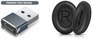 Idealforce 6-Pack USB-C Female to USB-A Male Adapter, USB 3.1 Type C Port to USB 3.0 Converter. Connect new phones, tablets, or laptops to drives, keyboards and Idealforce Replacement Memory Foam Ear Pads for Bose QuietComfort QC35 & QC35 II Headphones - Soft Protein Leather Cushions, Improved Noise Cancellation, Easy Install Kit Idealforce 6-Pack USB-C Female to USB-A Male Adapter, USB 3.1 Type C Port to USB 3.0 Converter. Connect new phones, tablets, or laptops to drives, keyboards and Idealforce Replacement Memory Foam Ear Pads for Bose QuietComfort QC35 & QC35 II Headphones - Soft Protein Leather Cushions, Improved Noise Cancellation, Easy Install Kit